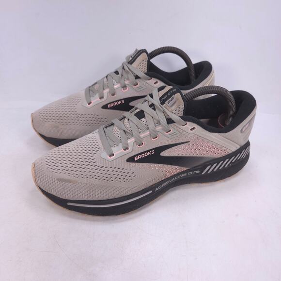 Brooks Adrenaline GTS 22 Athletic Running Shoe Womens Size 9.5 1203531B035 Gray - Picture 1 of 10